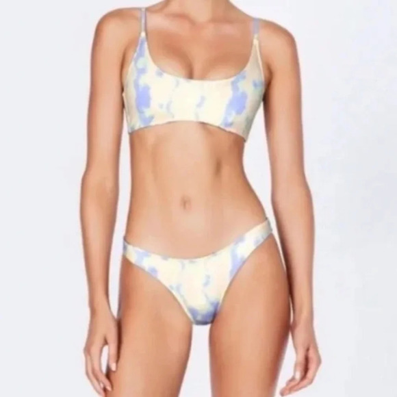 Triangl Swimwear Rina Pastel Tie Dye Swim Bikini Top Small *Top Only* - Picture 10 of 16